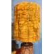 Lampe céramique & laine Monange années 60