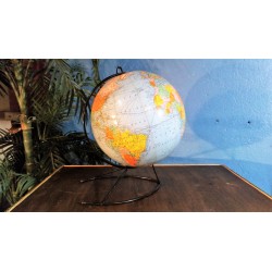 Globe terrestre Girard Barrère années 50