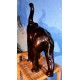 Statuette "Eléphant " cuir années 60