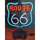 Enseigne néon "Route 66" années 90