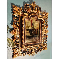 Miroir mural baroque Italie XIXème siècle