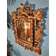 Miroir mural baroque Italie XIXème siècle