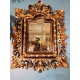 Miroir mural baroque Italie XIXème siècle