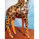 Statuette "Girafe" cuir années 60
