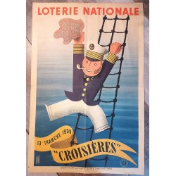 Affiche loterie "Croisière" 1939