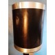 Lampe métal & bois années 70