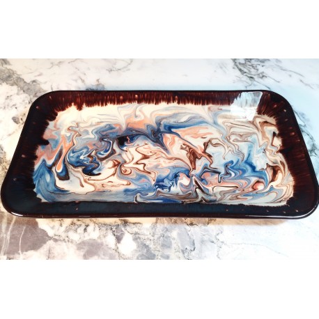 Plat céramique années 70