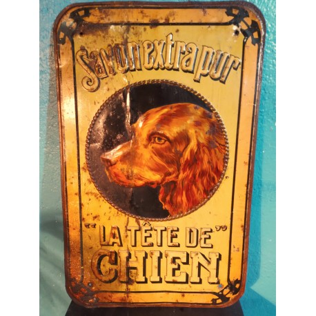 Tôle publicitaire "Savon" années 30