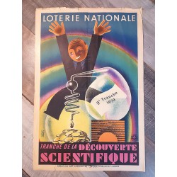 Affiche loterie "Science" 1939