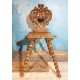 Chaise escabelle XIXème siècle