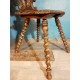 Chaise escabelle XIXème siècle