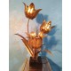 Lampe "Fleur" 3 feux années 70