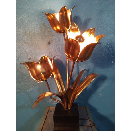 Lampe "Fleur" 3 feux années 70