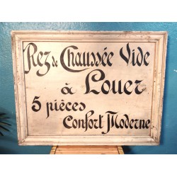 Panneau location appartement années 50