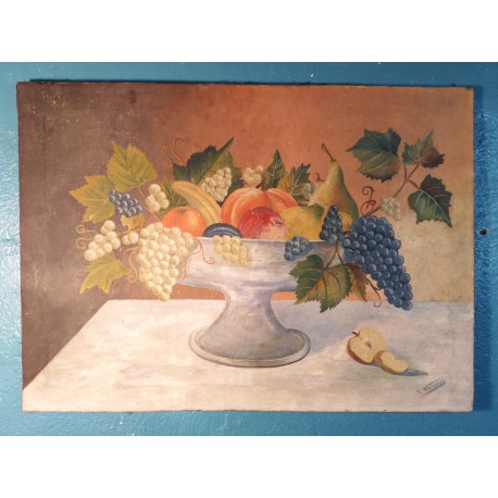 Peinture "Nature morte" Hammer XIXème siècle