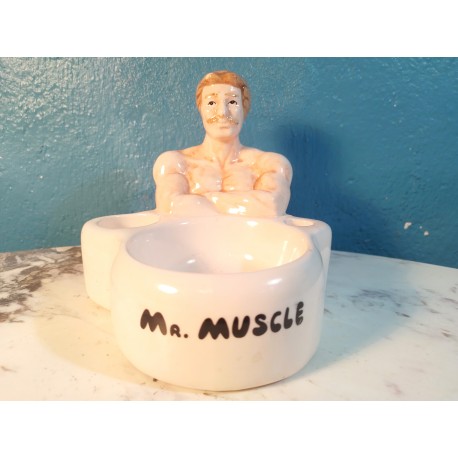 Coupelle rasage "Mr Muscle" années 70
