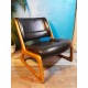 Fauteuil chauffeuse Baumann années 60