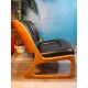 Fauteuil chauffeuse Baumann années 60