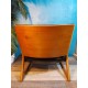 Fauteuil chauffeuse Baumann années 60