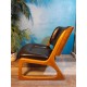 Fauteuil chauffeuse Baumann années 60