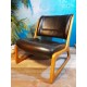 Fauteuil chauffeuse Baumann années 60