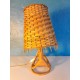 Lampe "Oiseau" rotin années 60