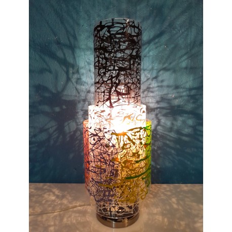 Lampe "Pollock" années 80