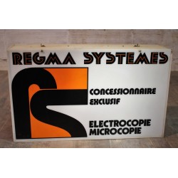 Enseigne magasin Regma Systèmes années 80