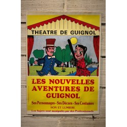 Affiche théâtre Guignol années 80