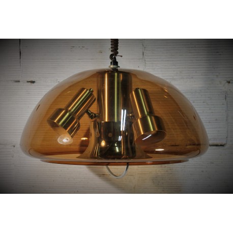 Lampe suspension UFO Herda années 70