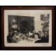 Cadre "Repas de famille" années 20