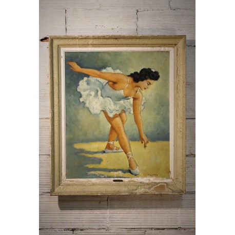 Cadre "La danseuse " années 50