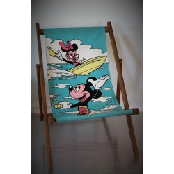 Chaise longue Mickey & Minnie années 80