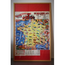 Affiche Grand Rallye Biscotte Prior années 50