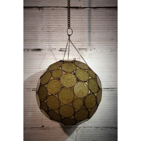 Lustre suspension boule années 30