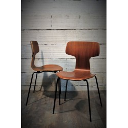 Chaises "Hammer" Arne Jacobsen années 70