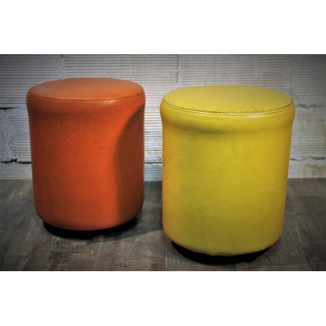 Tabourets / poufs années 80