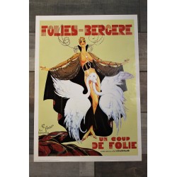 Affiche "Folies Bergère" années 70