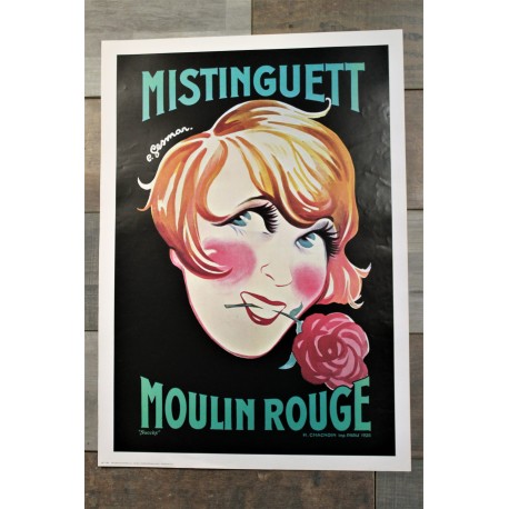 Affiche "Mistinguett" années 70