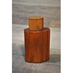 Flacon / Flasque bois années 50