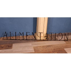 Enseigne murale "Alimentation" années 50