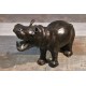 Statuette "Hippopotame" cuir années 60